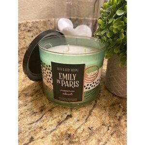 Bath & Body Works Emily In Paris “Macaron Cloud” New 3 Wick Candle